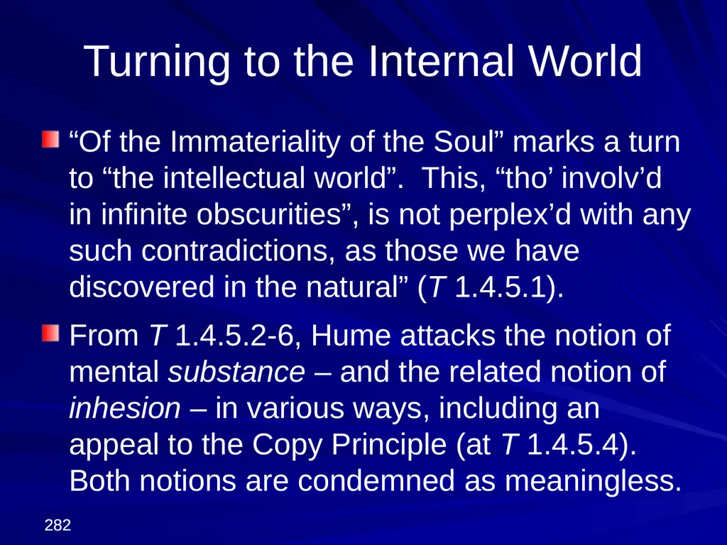 David Hume, 1711-1776 Peter Millican Hertford - slide 282 of 390