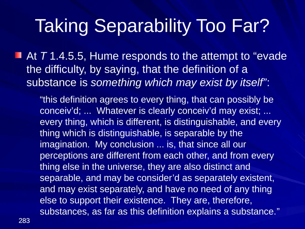 David Hume, 1711-1776 Peter Millican Hertford - slide 283 of 390