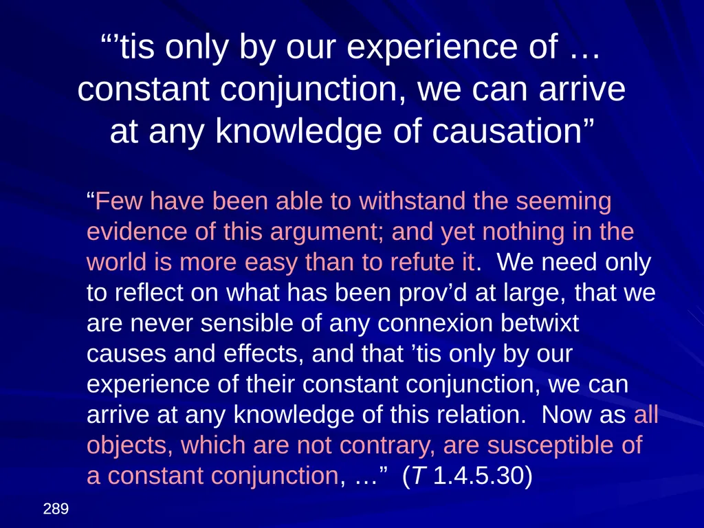 David Hume, 1711-1776 Peter Millican Hertford - slide 289 of 390