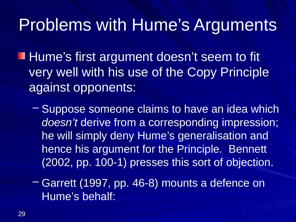 David Hume, 1711-1776 Peter Millican Hertford - slide 29 of 390