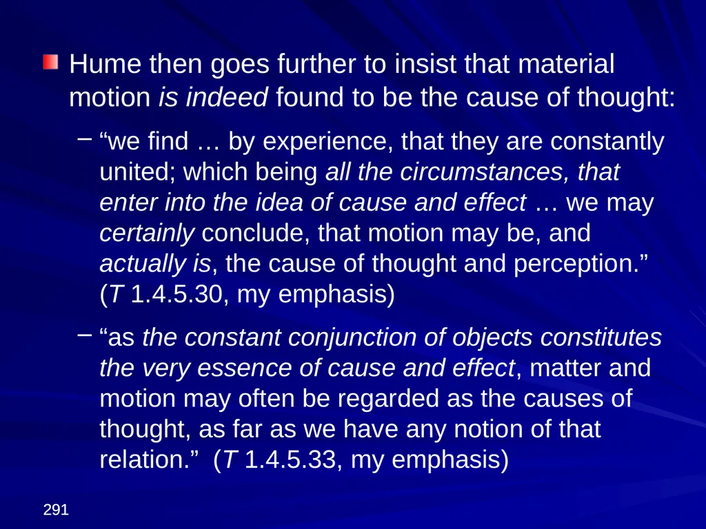 David Hume, 1711-1776 Peter Millican Hertford - slide 291 of 390