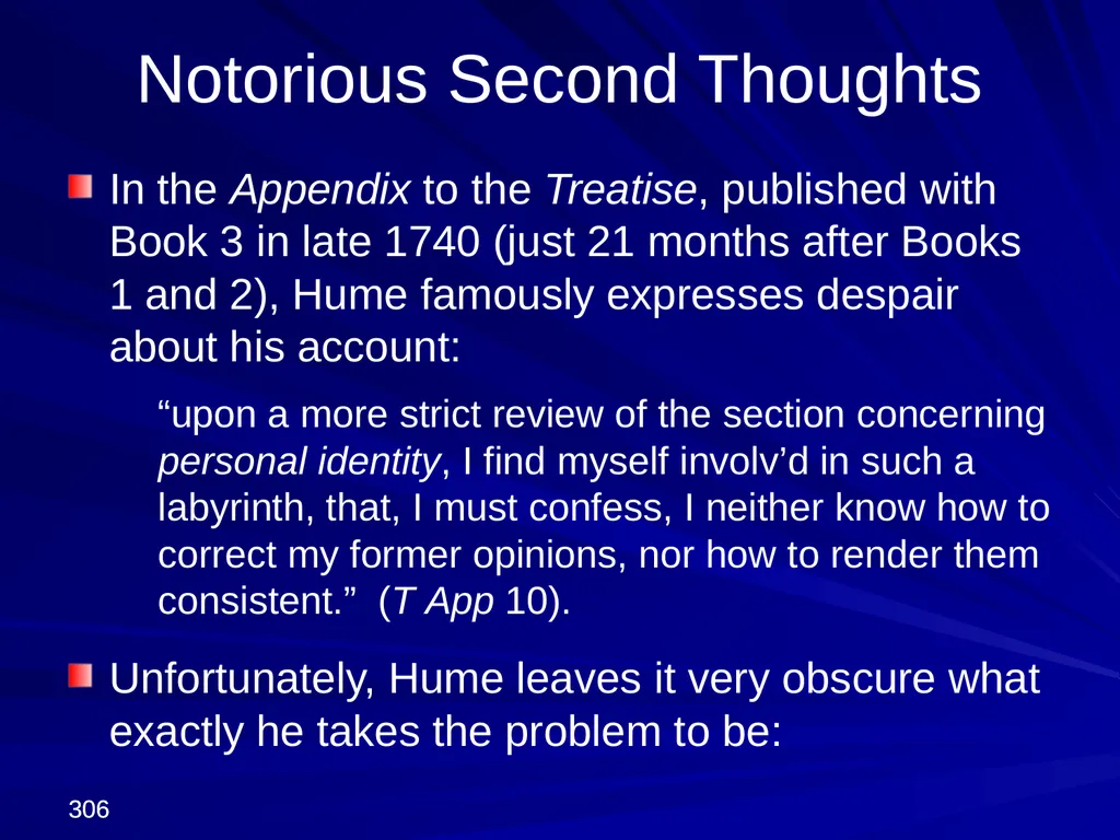 David Hume, 1711-1776 Peter Millican Hertford - slide 306 of 390