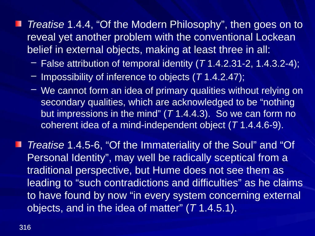 David Hume, 1711-1776 Peter Millican Hertford - slide 316 of 390