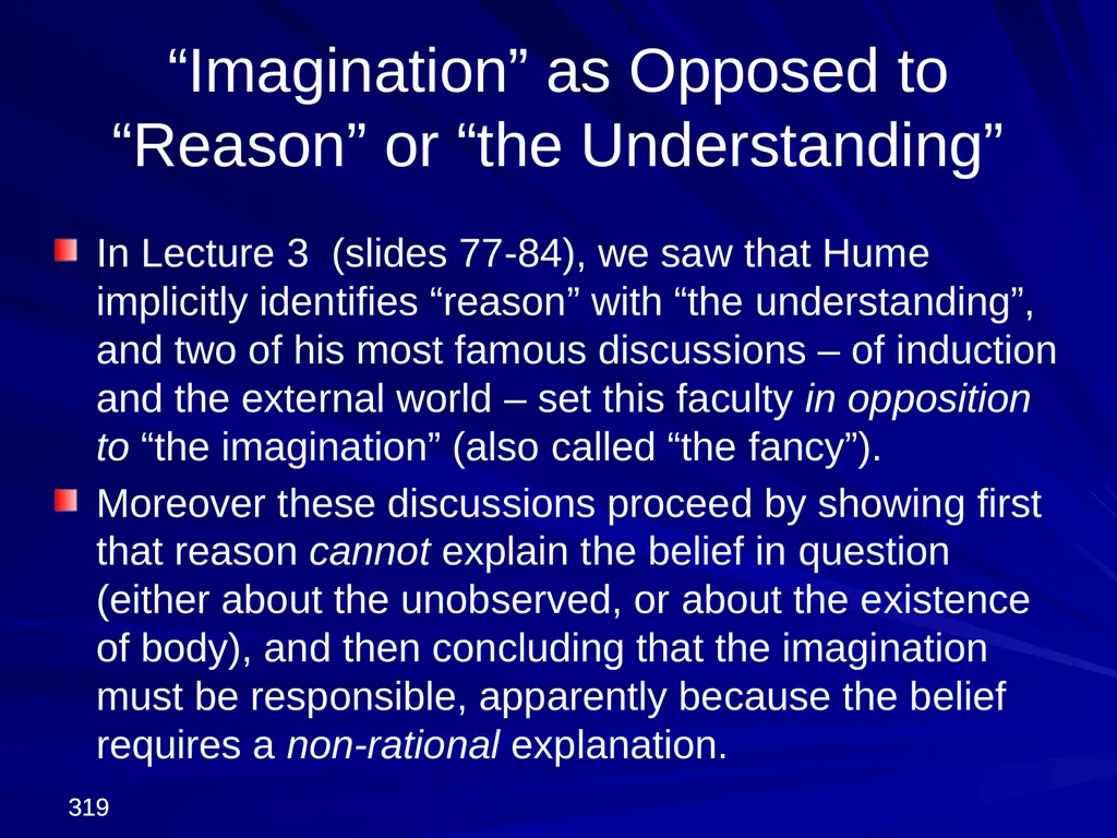 David Hume, 1711-1776 Peter Millican Hertford - slide 319 of 390