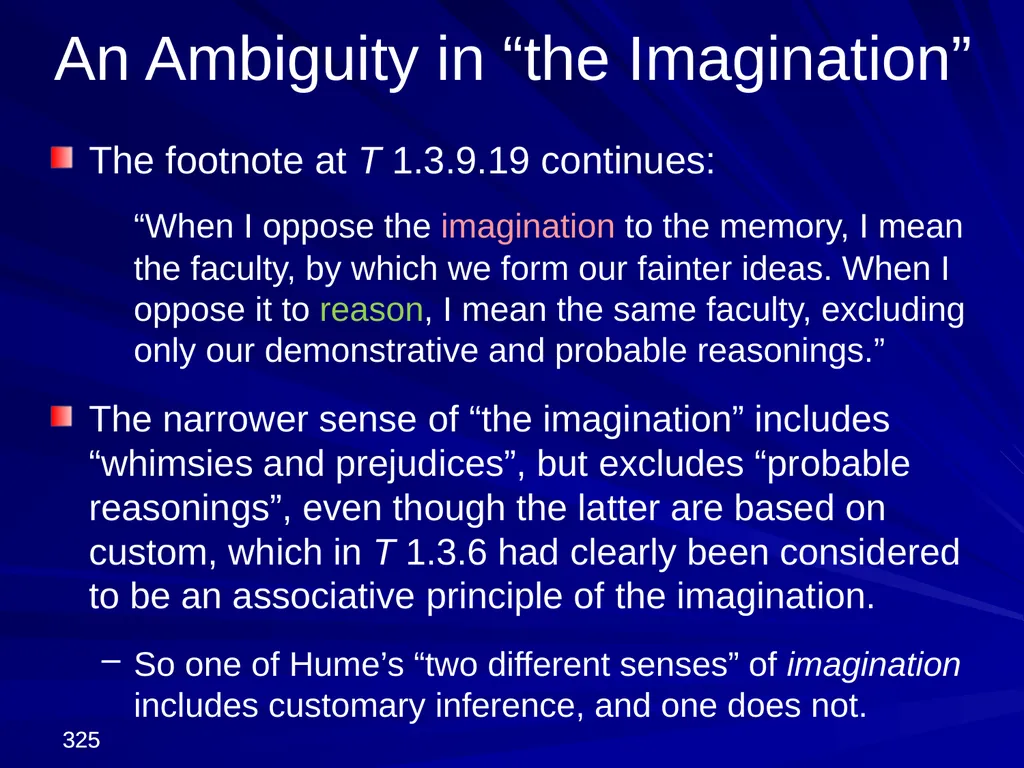 David Hume, 1711-1776 Peter Millican Hertford - slide 325 of 390