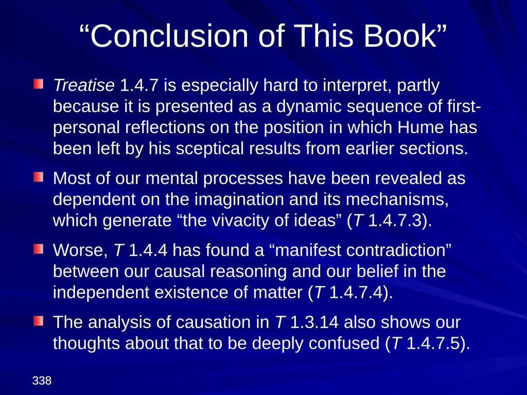 David Hume, 1711-1776 Peter Millican Hertford - slide 338 of 390