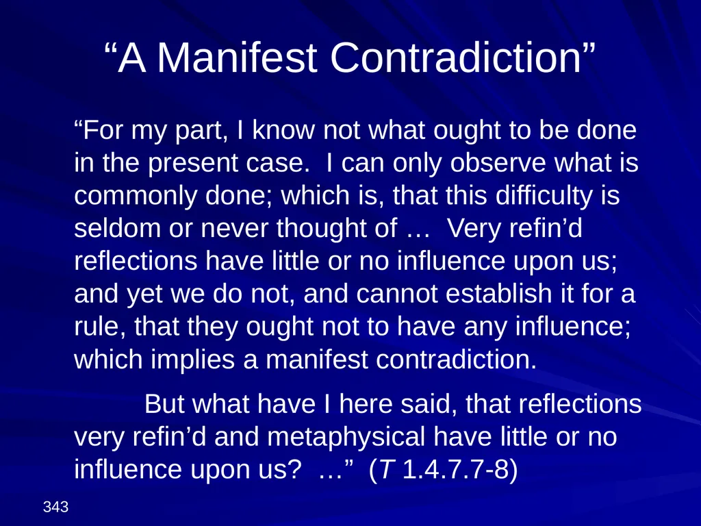 David Hume, 1711-1776 Peter Millican Hertford - slide 343 of 390