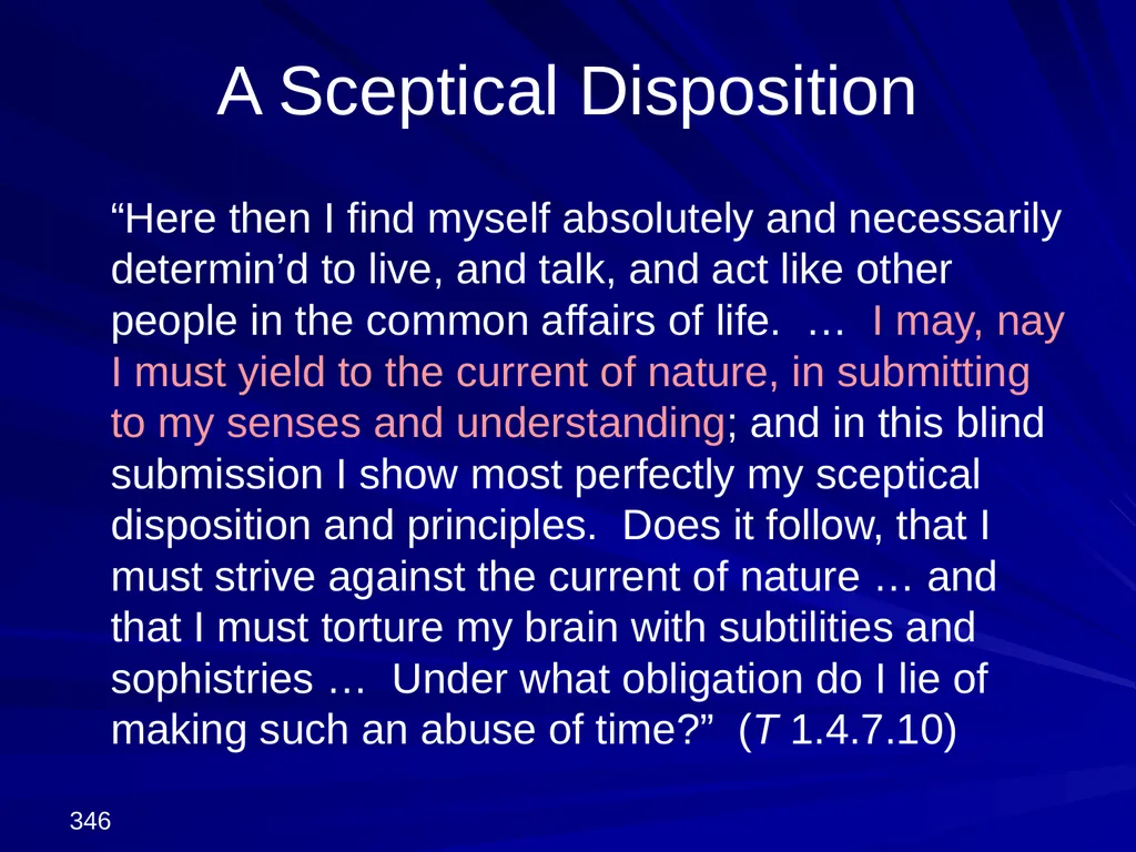 David Hume, 1711-1776 Peter Millican Hertford - slide 346 of 390