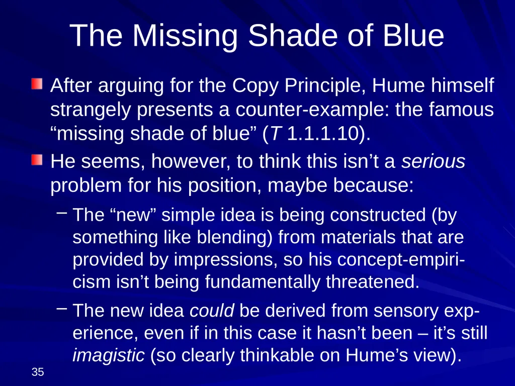 David Hume, 1711-1776 Peter Millican Hertford - slide 35 of 390