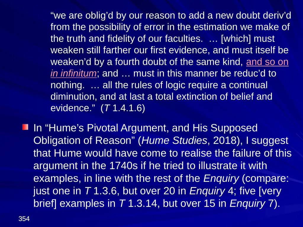 David Hume, 1711-1776 Peter Millican Hertford - slide 354 of 390