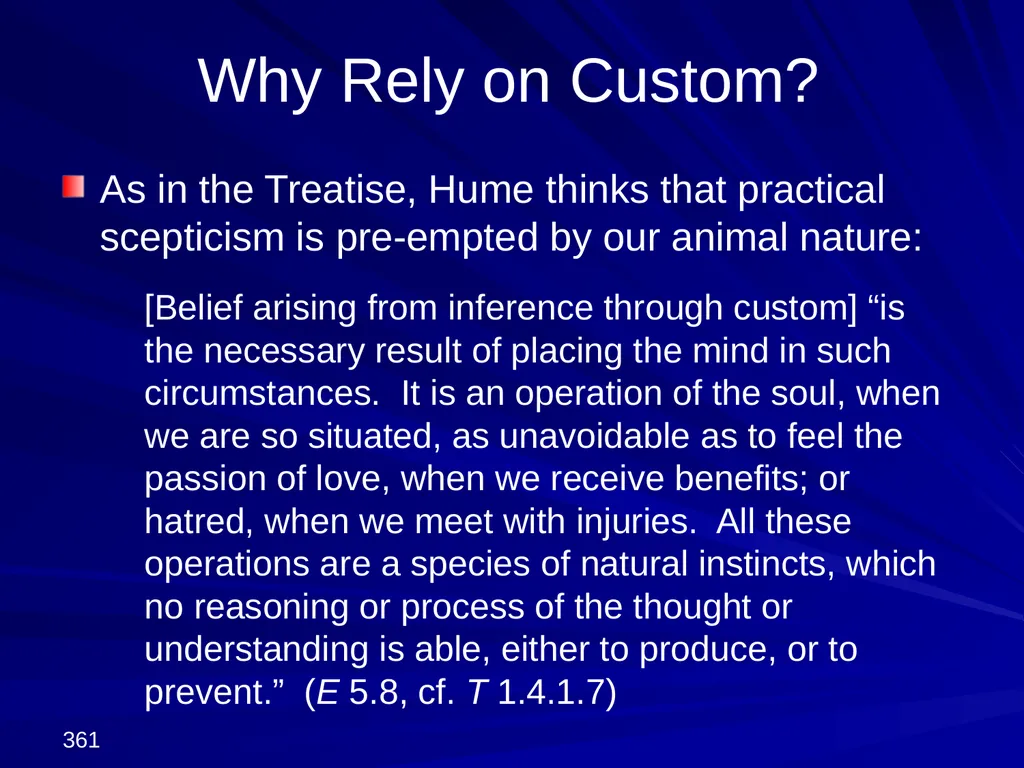 David Hume, 1711-1776 Peter Millican Hertford - slide 361 of 390