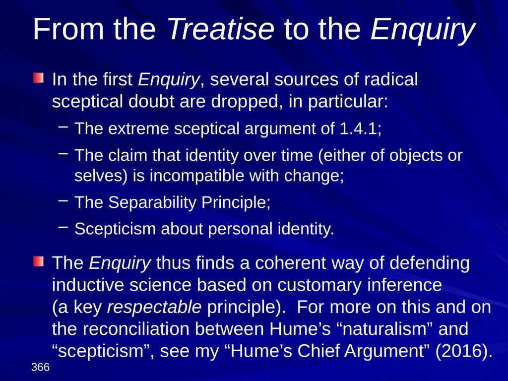 David Hume, 1711-1776 Peter Millican Hertford - slide 366 of 390
