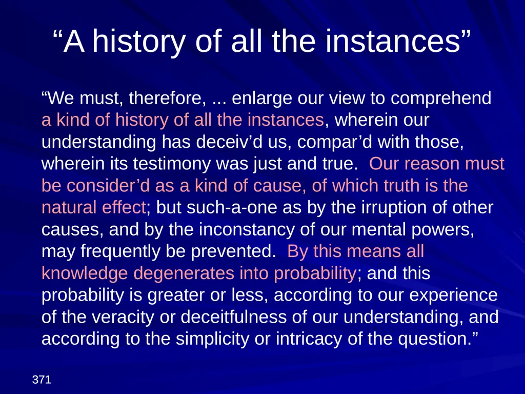 David Hume, 1711-1776 Peter Millican Hertford - slide 371 of 390