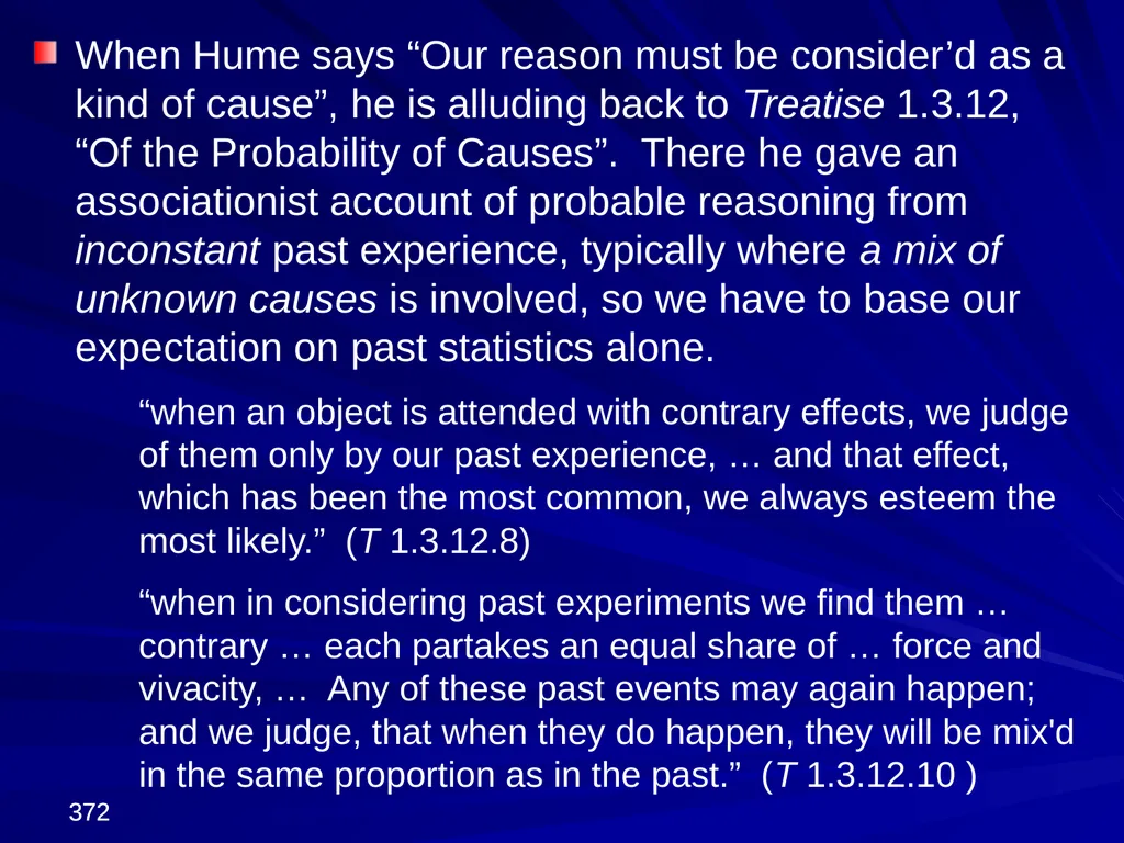 David Hume, 1711-1776 Peter Millican Hertford - slide 372 of 390