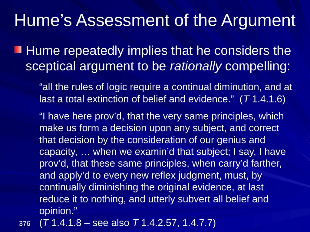 David Hume, 1711-1776 Peter Millican Hertford - slide 376 of 390