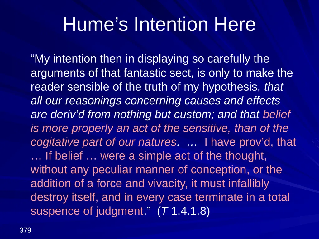 David Hume, 1711-1776 Peter Millican Hertford - slide 379 of 390