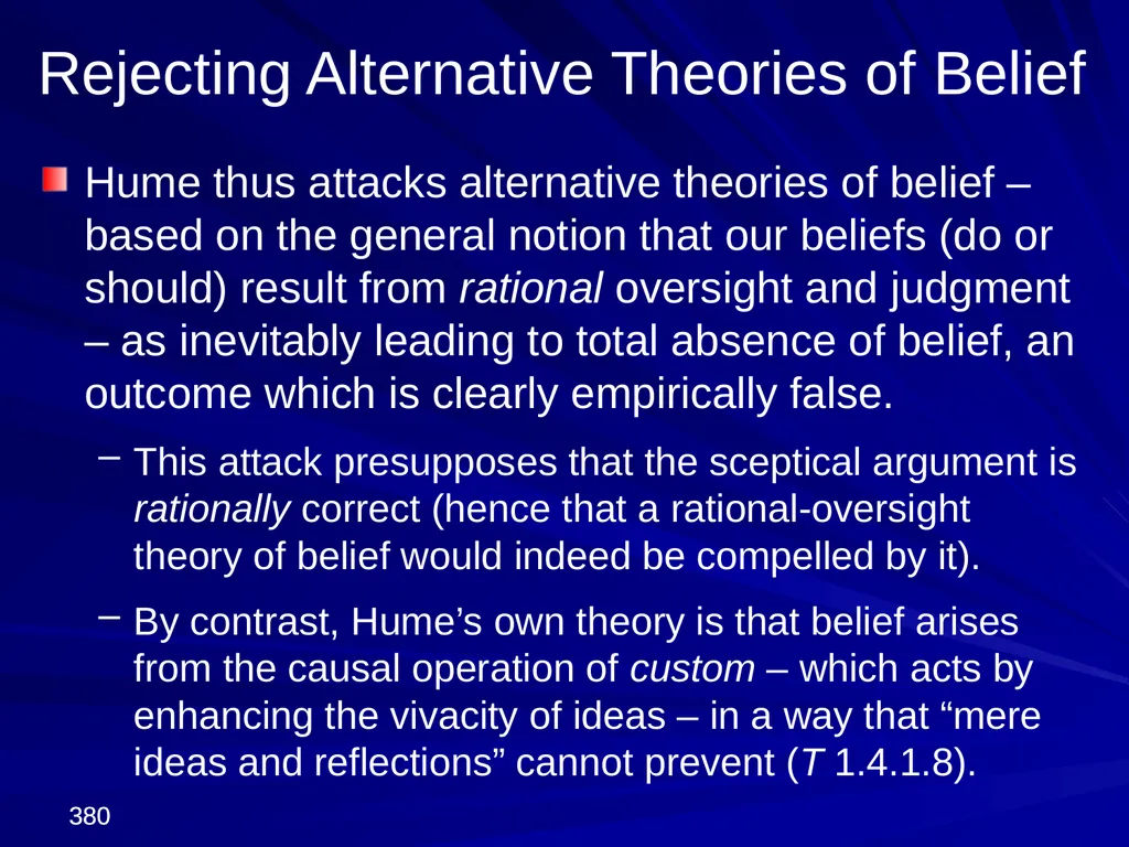 David Hume, 1711-1776 Peter Millican Hertford - slide 380 of 390