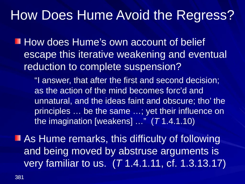 David Hume, 1711-1776 Peter Millican Hertford - slide 381 of 390