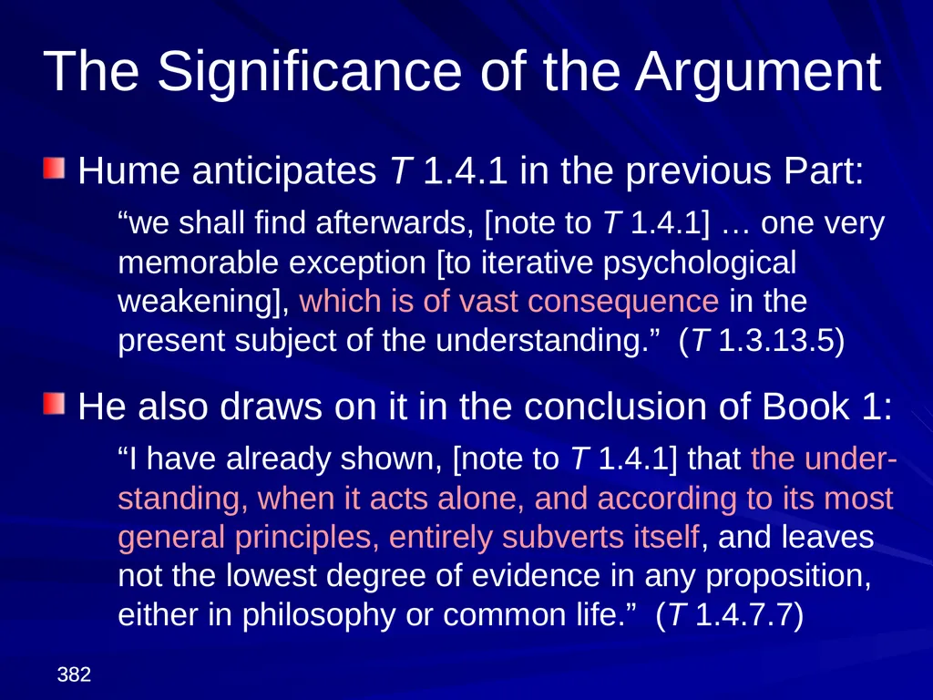 David Hume, 1711-1776 Peter Millican Hertford - slide 382 of 390