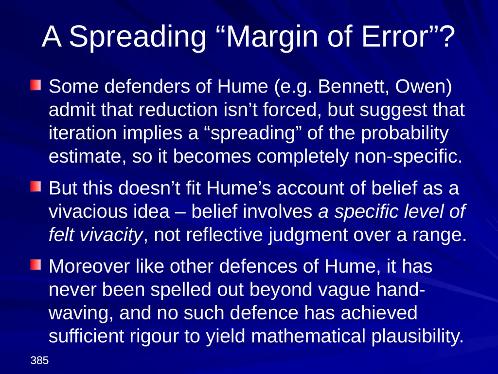 David Hume, 1711-1776 Peter Millican Hertford - slide 385 of 390