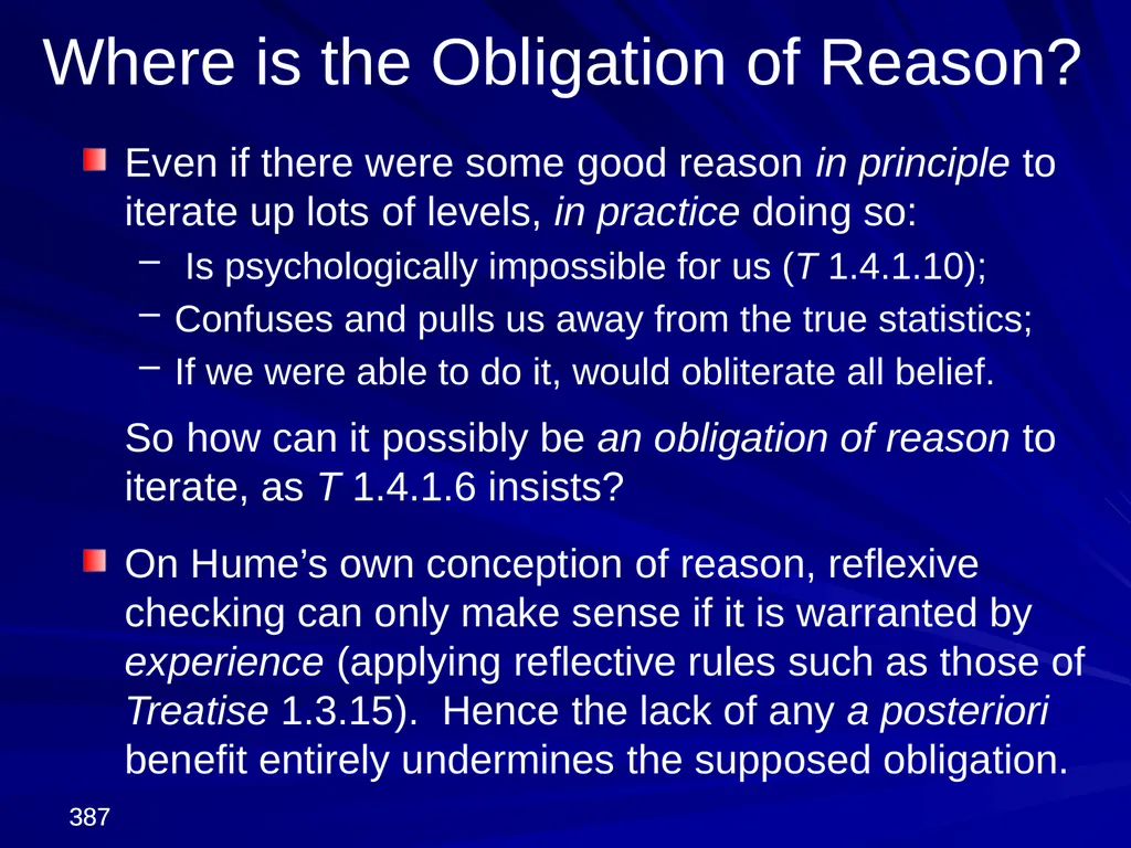 David Hume, 1711-1776 Peter Millican Hertford - slide 387 of 390