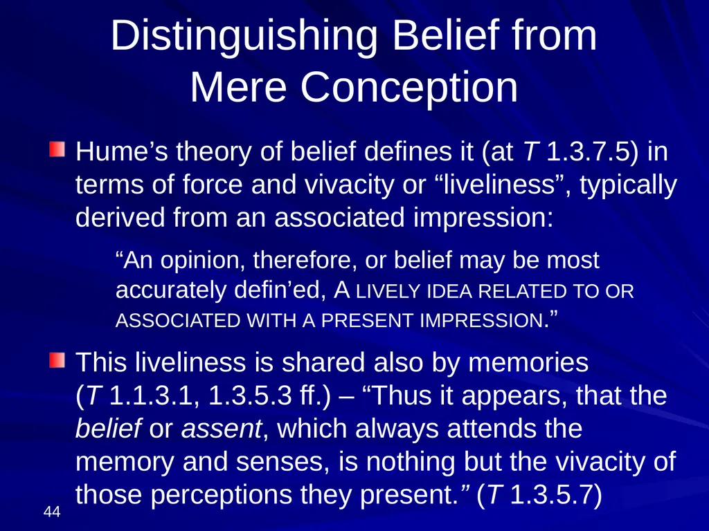 David Hume, 1711-1776 Peter Millican Hertford - slide 44 of 390