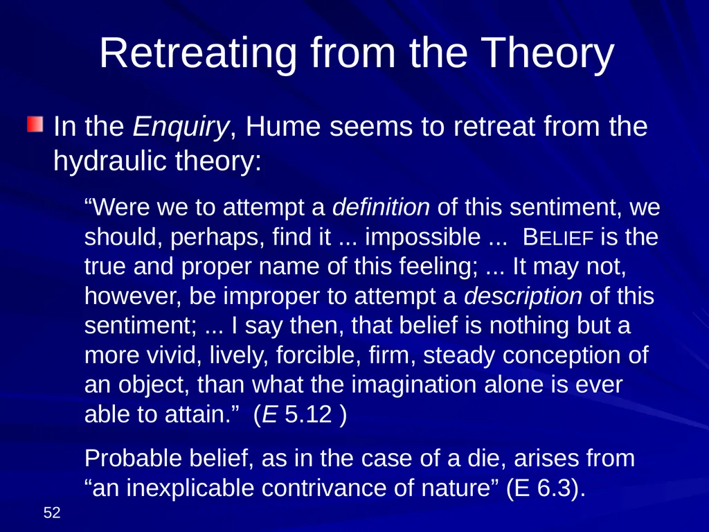 David Hume, 1711-1776 Peter Millican Hertford - slide 52 of 390