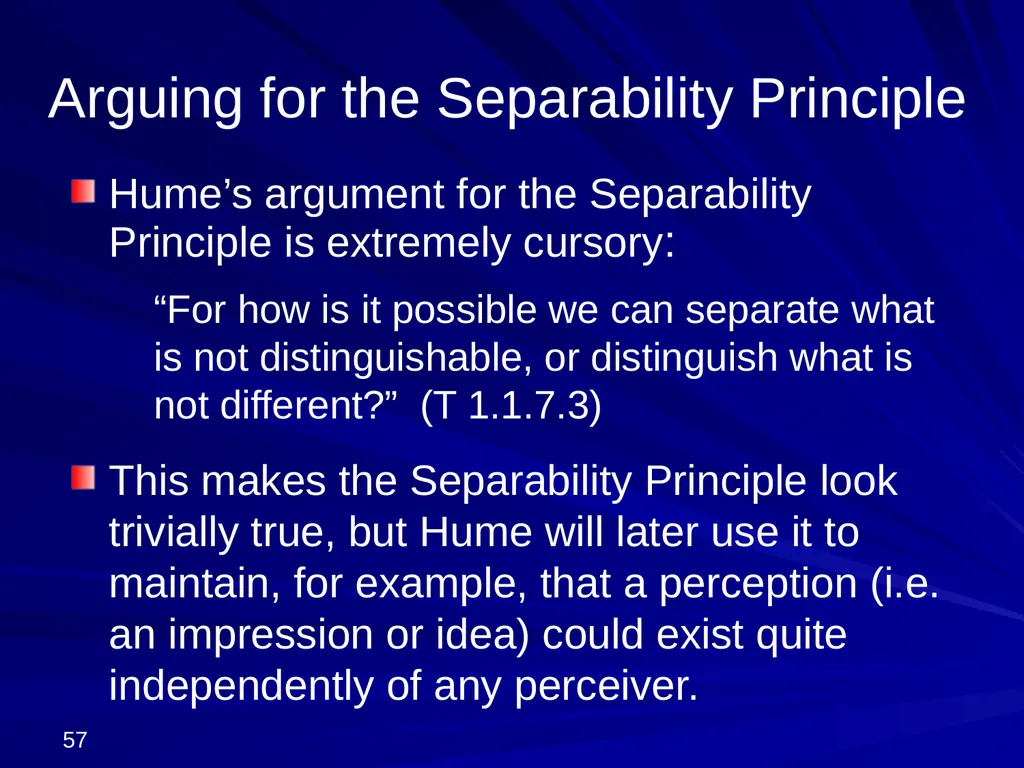 David Hume, 1711-1776 Peter Millican Hertford - slide 57 of 390