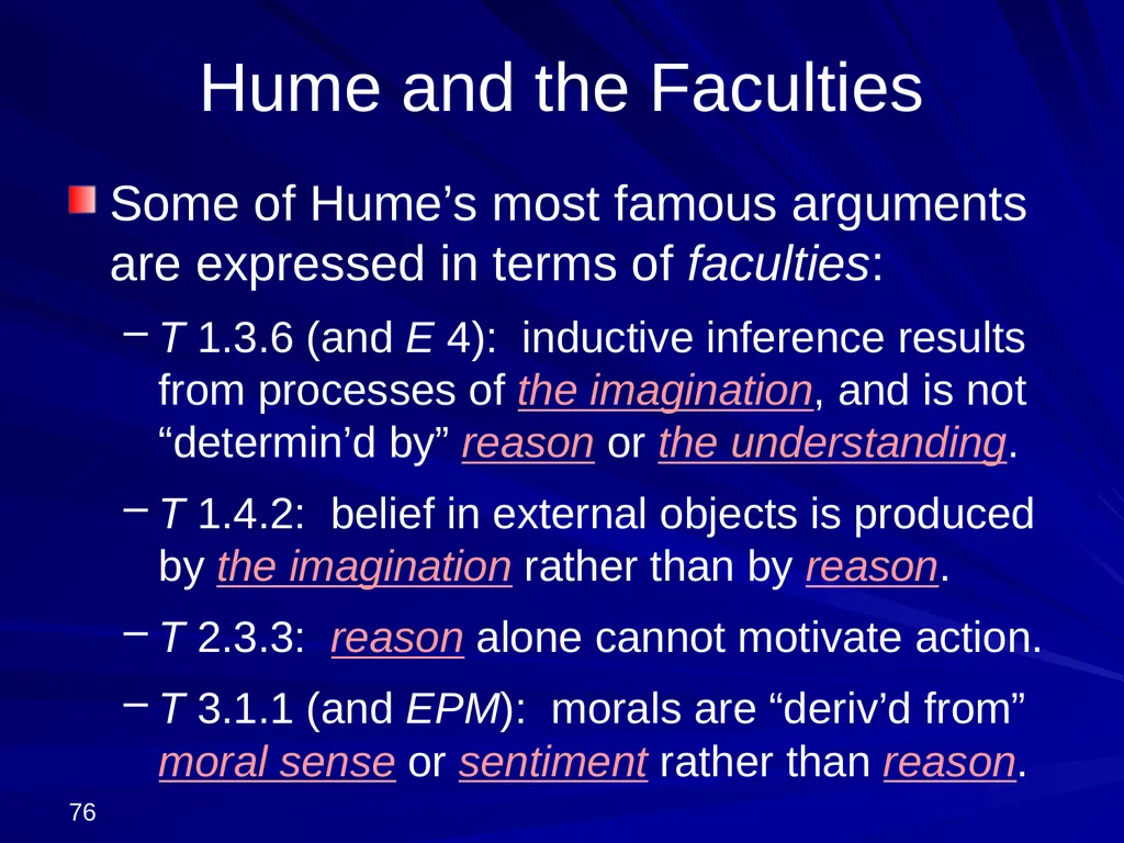 David Hume, 1711-1776 Peter Millican Hertford - slide 76 of 390