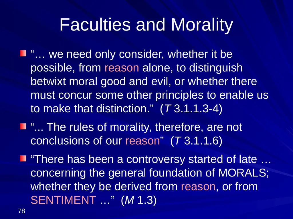 David Hume, 1711-1776 Peter Millican Hertford - slide 78 of 390