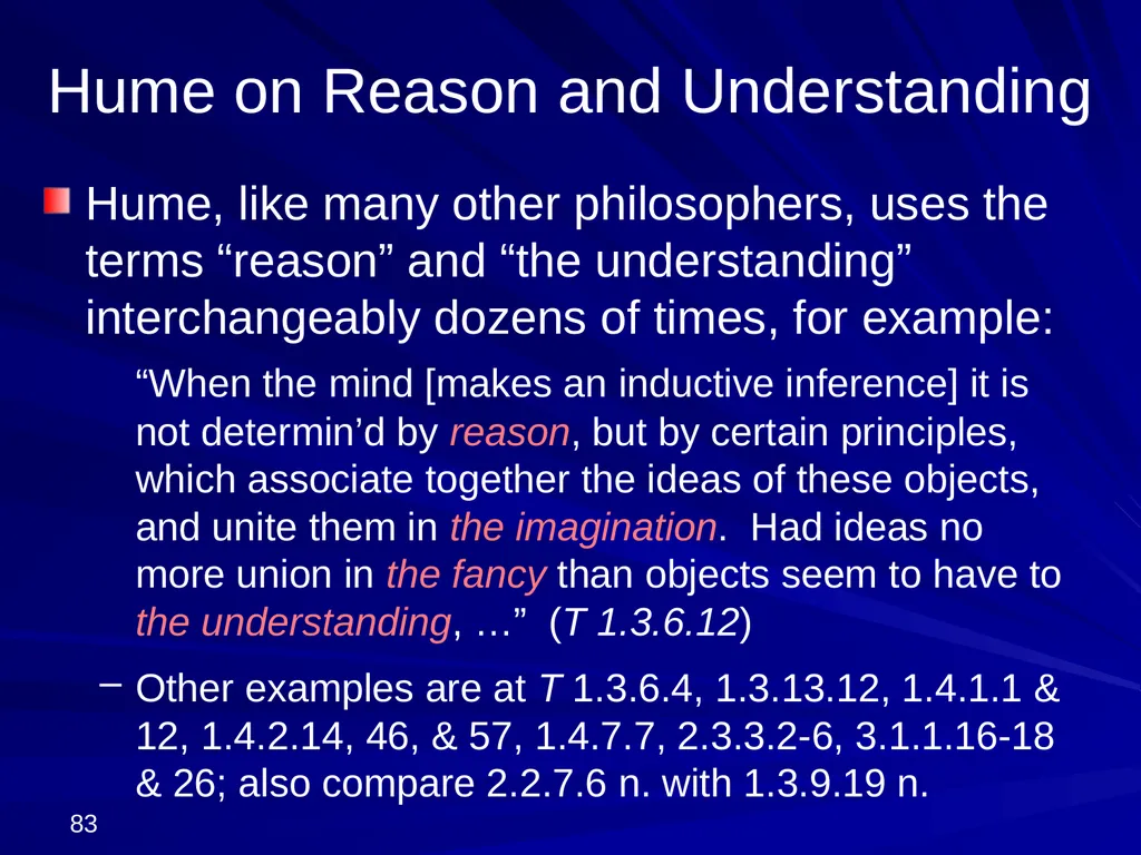 David Hume, 1711-1776 Peter Millican Hertford - slide 83 of 390