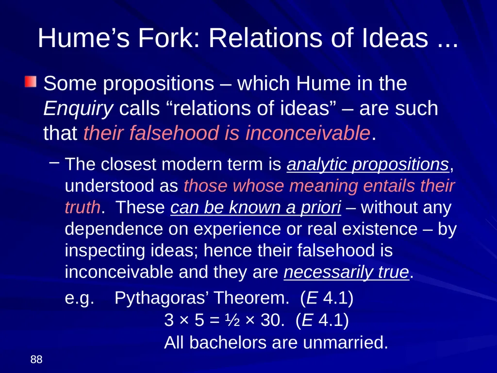 David Hume, 1711-1776 Peter Millican Hertford - slide 88 of 390