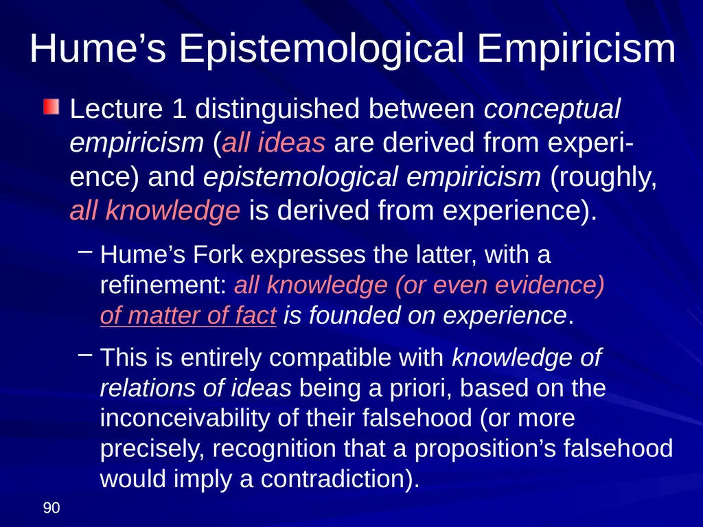 David Hume, 1711-1776 Peter Millican Hertford - slide 90 of 390