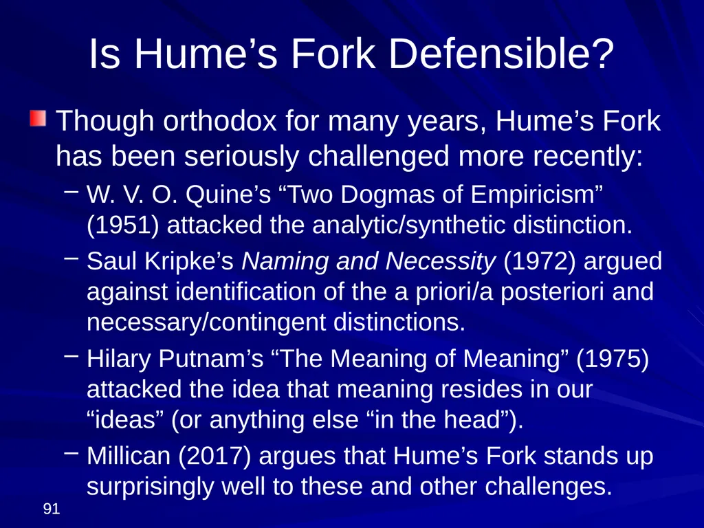 David Hume, 1711-1776 Peter Millican Hertford - slide 91 of 390