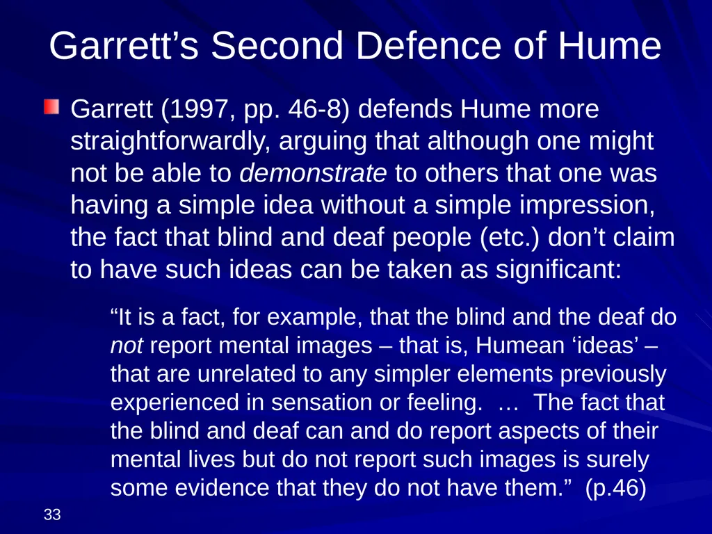 David Hume, 1711-1776 Peter Millican Hertford - slide 33 of 390