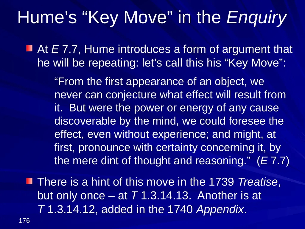David Hume, 1711-1776 Peter Millican Hertford - slide 176 of 390