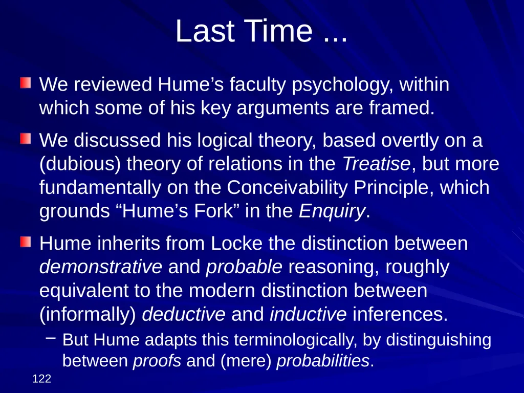 David Hume, 1711-1776 Peter Millican Hertford - slide 122 of 390