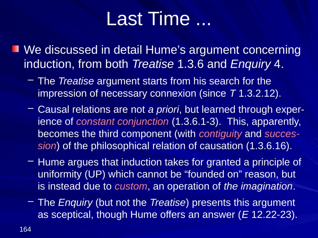 David Hume, 1711-1776 Peter Millican Hertford - slide 164 of 390