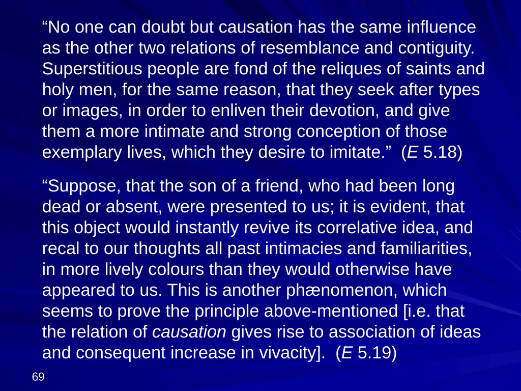 David Hume, 1711-1776 Peter Millican Hertford - slide 69 of 390