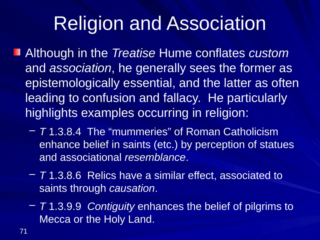 David Hume, 1711-1776 Peter Millican Hertford - slide 71 of 390