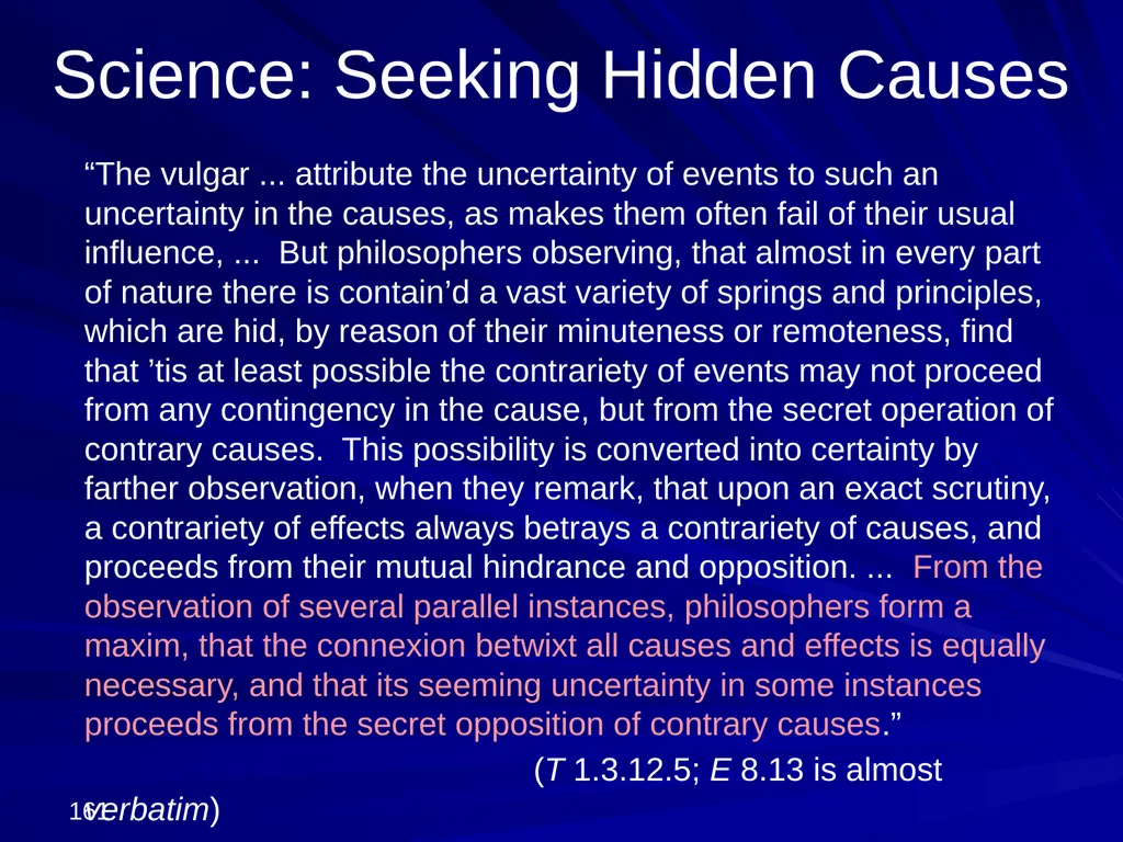 David Hume, 1711-1776 Peter Millican Hertford - slide 161 of 390