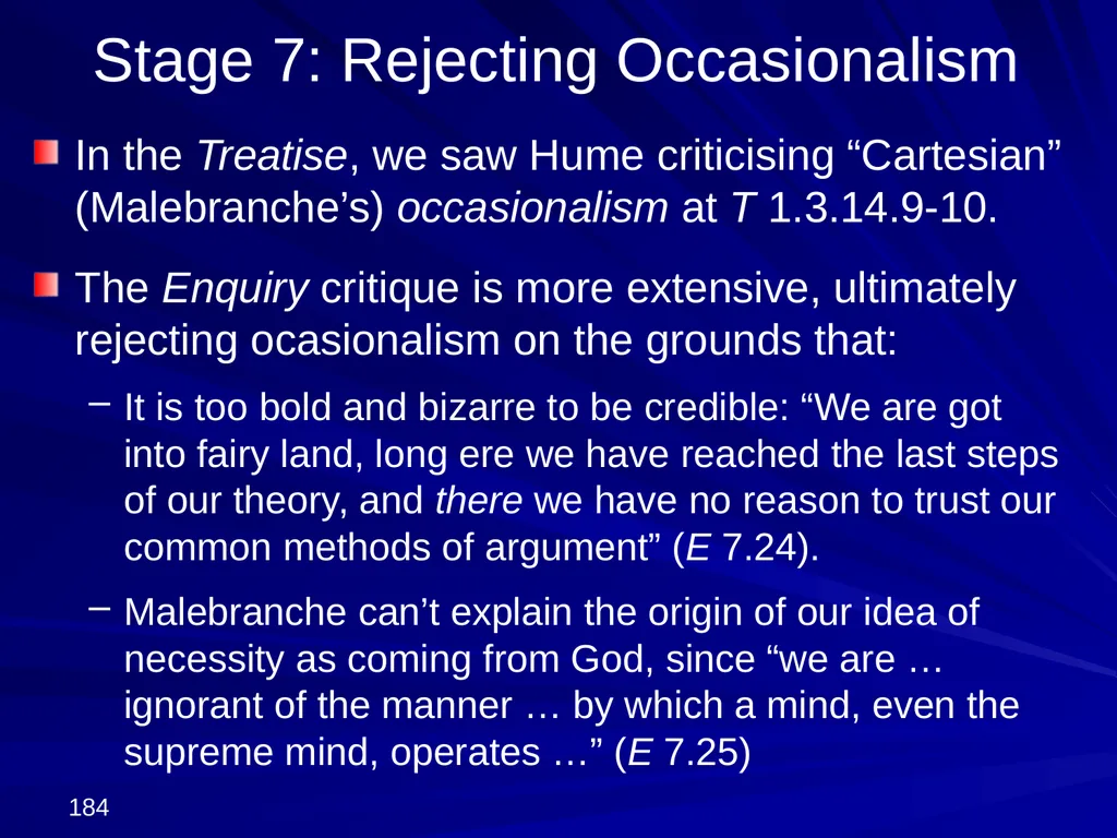 David Hume, 1711-1776 Peter Millican Hertford - slide 184 of 390