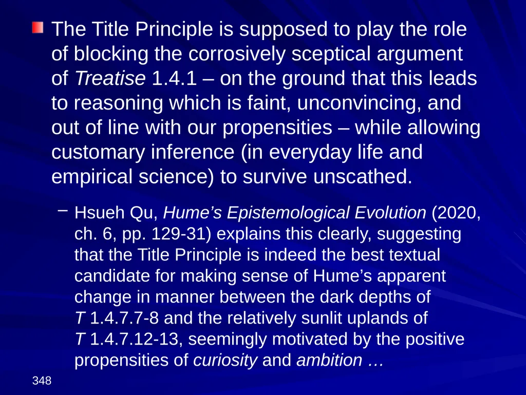 David Hume, 1711-1776 Peter Millican Hertford - slide 348 of 390