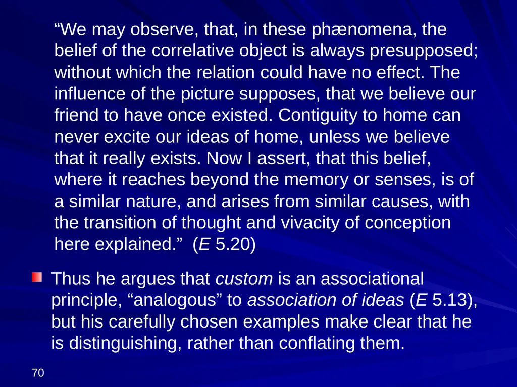 David Hume, 1711-1776 Peter Millican Hertford - slide 70 of 390