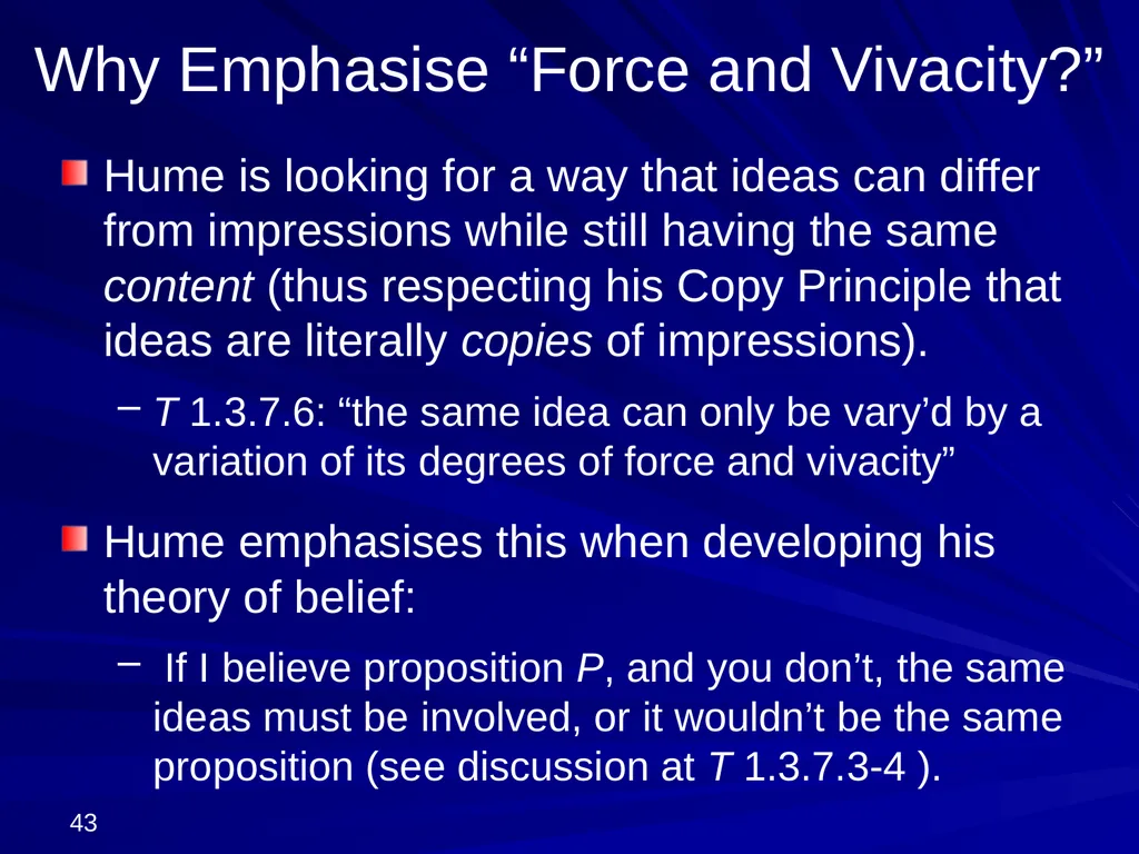 David Hume, 1711-1776 Peter Millican Hertford - slide 43 of 390