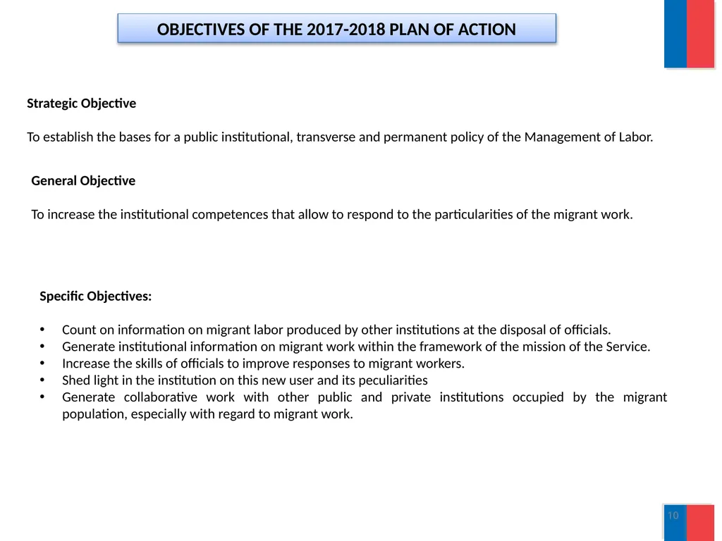 Labor Directorate “Labor Migration : Contributions - slide 10 of 12