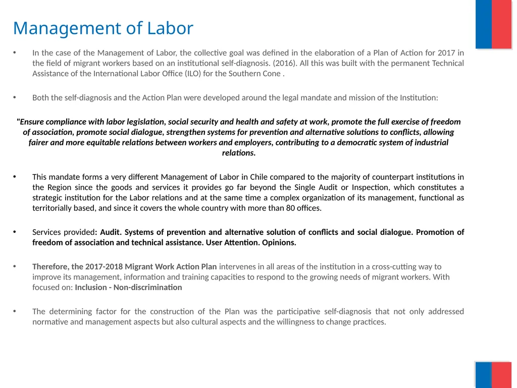 Labor Directorate “Labor Migration : Contributions - slide 4 of 12