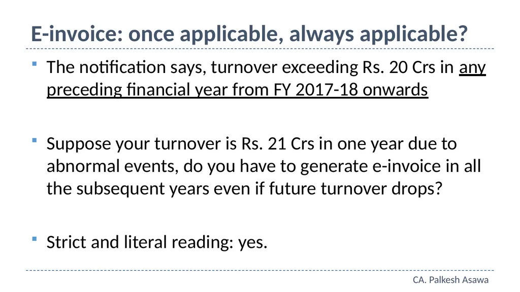 E-way bill, e-invoice and automation GST Refresher - slide 54 of 64