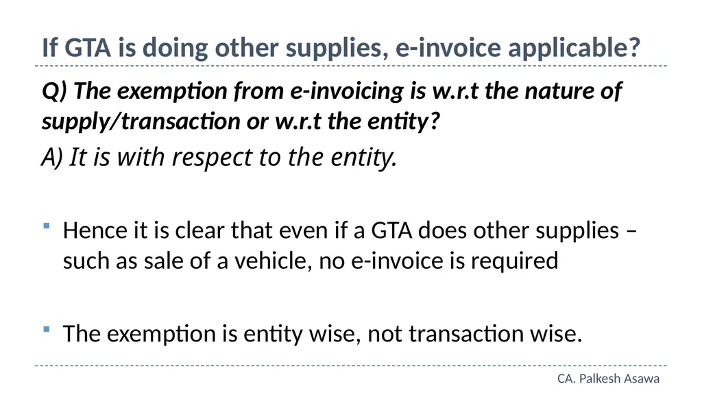 E-way bill, e-invoice and automation GST Refresher - slide 50 of 64