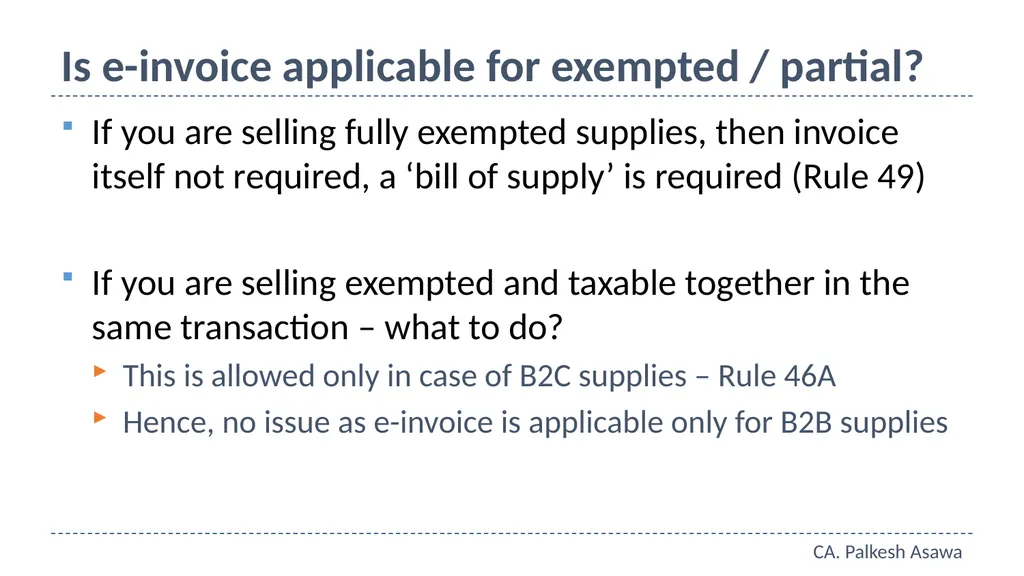 E-way bill, e-invoice and automation GST Refresher - slide 51 of 64